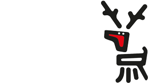 ogo von „Göppinger City“, bestehend aus einem stilisierten Hirschkopf mit roten und schwarzen Elementen auf weißem Hintergrund.