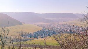 Blick vom Haarberg über Reichenbach im Täle und das Filstal