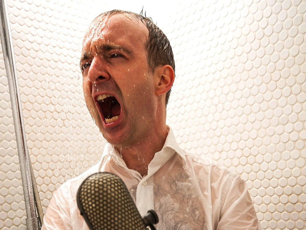 Patrick Bopp bei „Aus voller Kehle für die Seele“ in der Kulturhalle Süßen